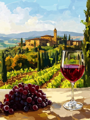 Toskana, Chianti, Wein