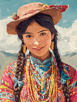 Mädchen aus Chile