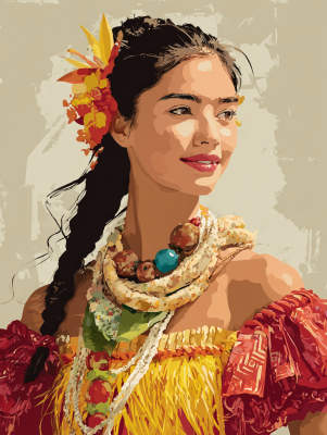 Hawaii-Mädchen