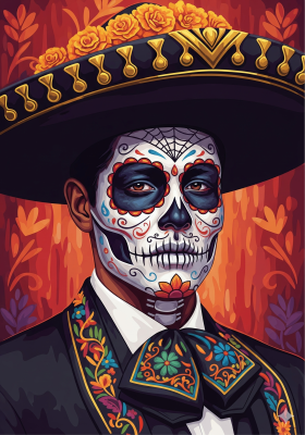 Mexikanische Halloween-Porträtserie – 25-809