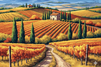 Chianti Herbstlandschaft