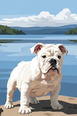Englischer Bulldog, Porträt – 25-878