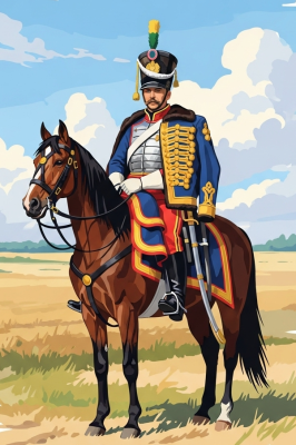 Ritter auf dem Pferd