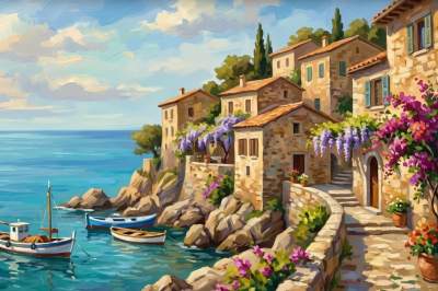Liebliches mediterranes Bild