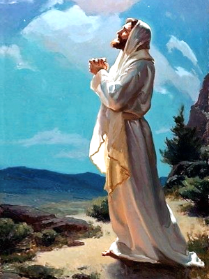 Jesus betet.