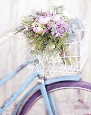 Blumen und Fahrrad