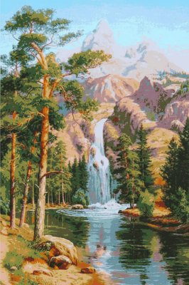 Waldwasserfall
