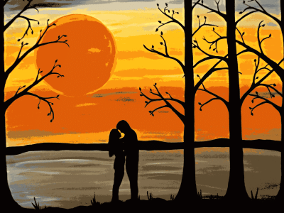Romantikserie: Liebe im Sonnenuntergang