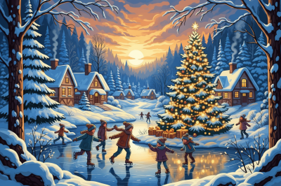 Winterskating an Weihnachten