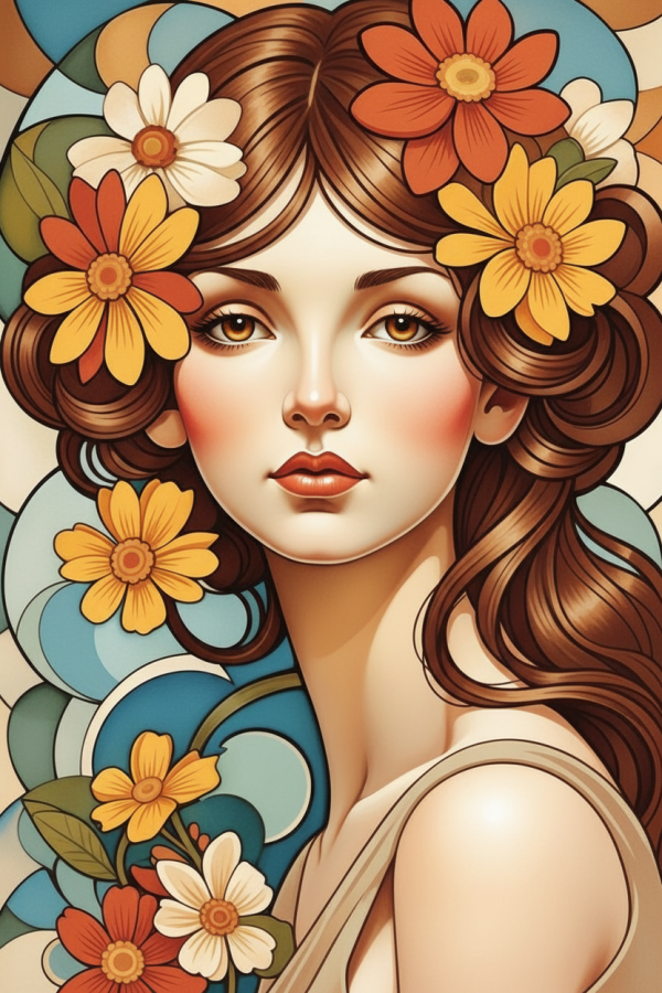 Alphonse Mucha Stil - Variation 2 – BG26-0162