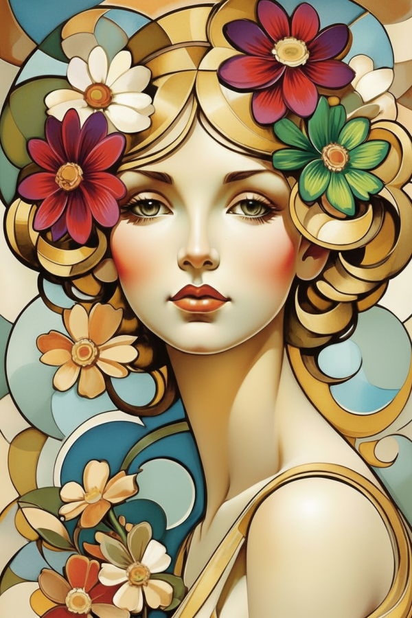 Alphonse Mucha Stil - Variante 1 – BG26-0164
