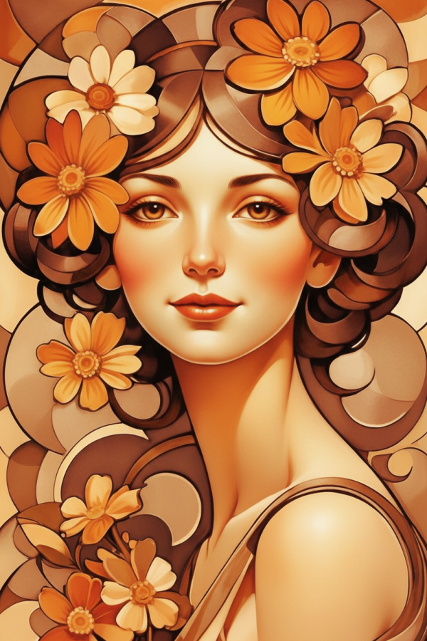 Alphonse Mucha Stil - Variante 1 – BG26-0166