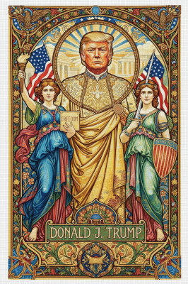 Jugendstil Trump Gobelin