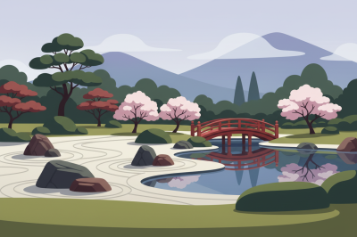 Japanischer Garten Brücke