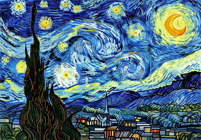 Sternenklare Nacht Gobelin