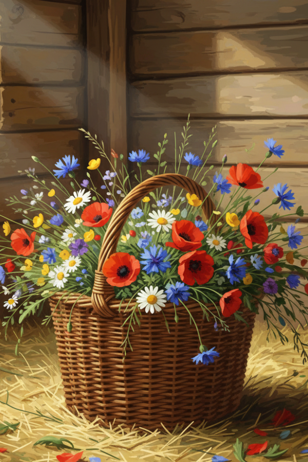Blumenkorb im Landhausstil – BG26-0272