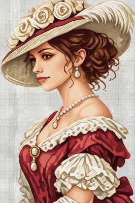 Dame mit Hut