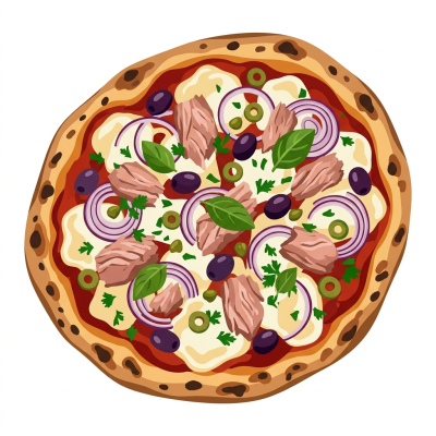 Thunfischpizza