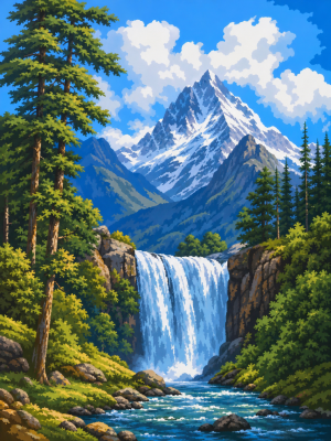 Waldwasserfall