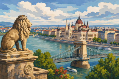 Budapest mit dem Löwen