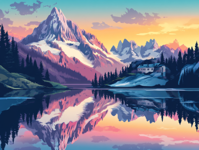 Alaska Sonnenuntergang