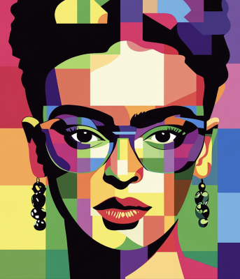 Frida Kahlo modernes Porträt – FR24-003