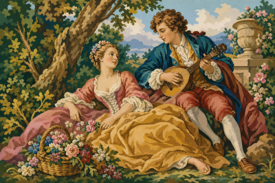Gartenmusik und Blumen