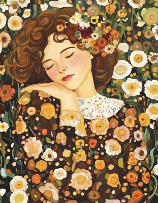 Klimt Stil: Frühling