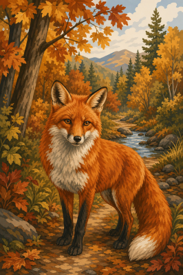 Herbstwaldfuchs