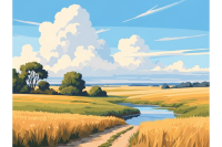 Ungarisches Landschaftsmotiv – 25-1013