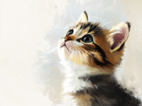 Niedliches Katzen Gesicht – 25-381