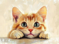 Niedliches Katzen Gesicht – 25-382