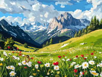 Frühling in den Alpen