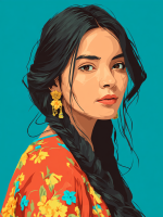 Mädchen aus Peru Porträt