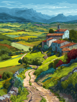 Französische Landlandschaft