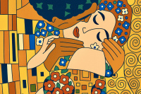 Klimt - Der Kuss Replikat 2025