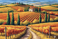 Chianti Herbstlandschaft