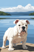 Englischer Bulldog, Porträt – 25-878