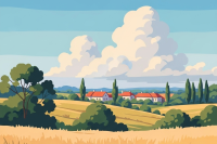 Ungarisches Landschaftsmotiv – 25-908