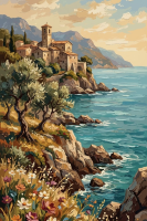 Italienische Küstenlandschaft