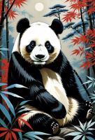 Panda-Porträt