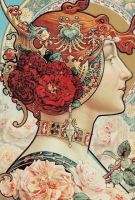 Bild im Stil von Alphonse Mucha – AR-221