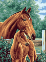 Die Stute und das Fohlen