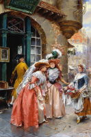 Henry Victor Lesur - Die Blumenverkäufer - Replika – BG26-0001