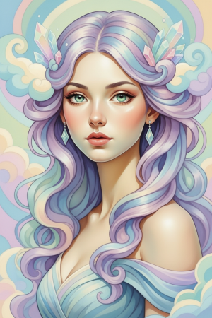 Alphonse Mucha Stil - Variation 4
