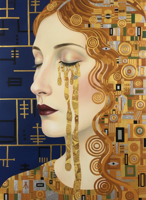 Klimt - Goldene Tränen - Variation 1