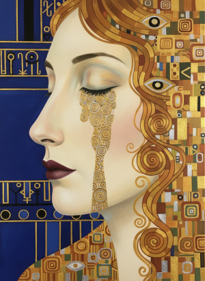 Klimt - Goldene Tränen - Variation 3