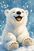 Lächelnder Eisbär