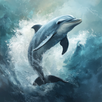 Delfin-Porträt