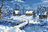 Winter im Dorf